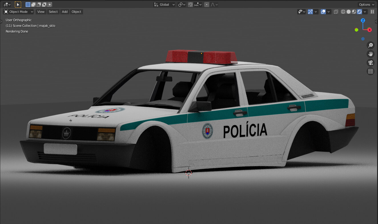 Policajné auto vo výrobe Vivat Slovakia